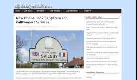 
							         New Online Booking System For CallConnect Services | Spilsby Online								  
							    