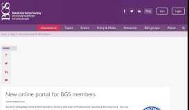
							         New online portal for BGS members | British Geriatrics Society								  
							    