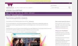 
							         New online portal for students - University of Warwick								  
							    