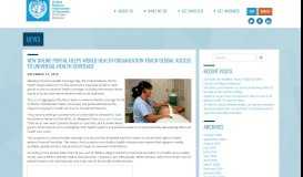 
							         New online portal helps World Health Organization track global ...								  
							    