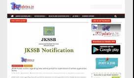 
							         new online portal | JKUpdates - Jammu Kashmir Alerts & Updates								  
							    