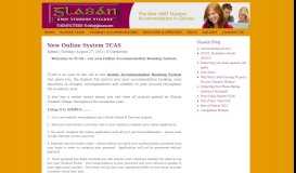 
							         New Online System TCAS | Glasan GMIT Student Village								  
							    