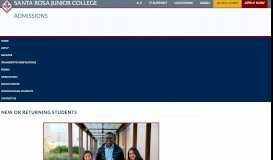 
							         New or Returning Students Information | Admissions & Records								  
							    