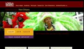
							         New Orleans| Undergraduate Admissions | Loyola University New ...								  
							    