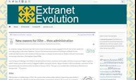 
							         New owners for iSite - Extranet Evolution								  
							    