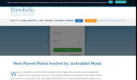 
							         New Parent Portal hosted by Jackrabbit Music – Portobello Music School								  
							    
