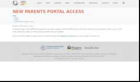 
							         New Parents Portal Access – ASMS								  
							    