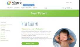 
							         New Patient | Allegro Pediatrics								  
							    