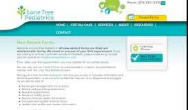 
							         New Patient Forms - Lone Tree Pediatrics								  
							    