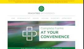 
							         New Patient Forms - Peachtree Orthopedics								  
							    