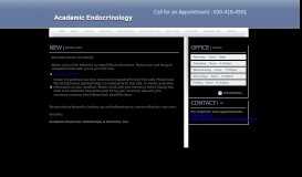 
							         New Patient Info - Academic Endocrinology								  
							    