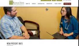 
							         New Patient Info - Ranch View Family Medicine								  
							    