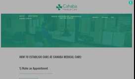 
							         New Patient Information — Cahaba Medical Care								  
							    
