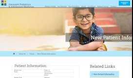 
							         New Patient Information - Gwinnett Pediatrics and Adolescent Medicine								  
							    