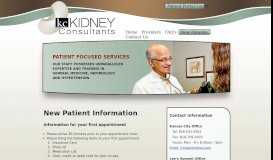 
							         New Patient Information Kansas City Kidney Consultants								  
							    
