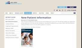 
							         New Patient Information | Tri-City Health Center								  
							    