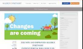 
							         NEW Patient Portal - Allergy Partners								  
							    