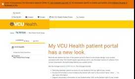 
							         New Patient Portal Design | VCU Health								  
							    