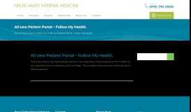 
							         new Patient Portal – Follow My Health. - Neuse Valley Internal Medicine								  
							    