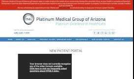 
							         New Patient Portal | Phoenix Healthcare - Platinum Medical Group								  
							    