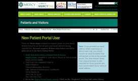 
							         New Patient Portal User - Mercy Iowa City								  
							    