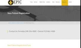 
							         New Patient Registration - EPIC ~ Exclusive Physicians | Integrated ...								  
							    