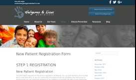
							         New Patient Registration Form – Helgemo & Liou								  
							    