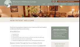 
							         New Patient Welcome | Women's Wellness Center								  
							    