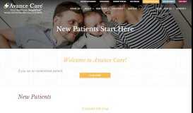 
							         New Patients - Avance Care								  
							    