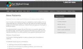 
							         New Patients - Farr Medical Group, Inc. - Family Physician								  
							    