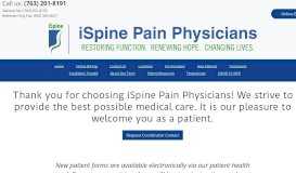 
							         New Patients - iSpine Pain Physicians								  
							    