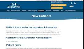 
							         New Patients - New Patient Information - GI Associates								  
							    
