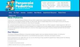 
							         New Patients - Pensacola Pediatrics: Pensacola and Gulf Breeze ...								  
							    