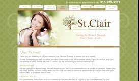 
							         New Patients - St. Clair OBGYN								  
							    