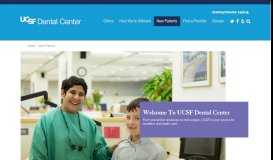 
							         New Patients - UCSF Dental Center								  
							    