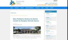 
							         New Pediatric Medical & Dental Center In Meadow Woods Opens								  
							    
