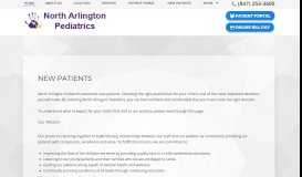 
							         New Pediatric Patients - Arlington Hts, IL - North Arlington Pediatrics								  
							    
