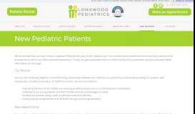 
							         New Pediatric Patients - Longwood, FL - Longwood Pediatrics								  
							    