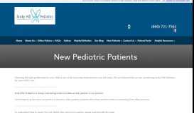 
							         New Pediatric Patients - Rocky Hill, CT								  
							    
