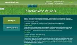 
							         New Pediatric Patients - San Marcos, TX - Corridor Primary Care								  
							    