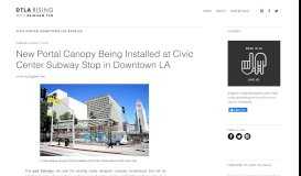 
							         New Portal Canopy Being Installed at Civic Center Subway Stop in ...								  
							    