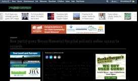 
							         New portal gives Wayne Memorial Hospital patients online access to ...								  
							    