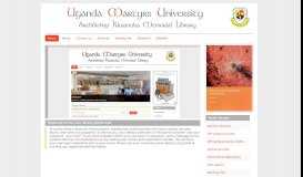 
							         New Portal look - Uganda Martyrs University Library								  
							    