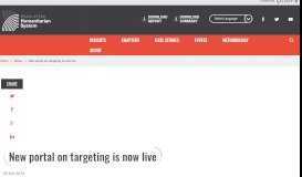 
							         New portal on targeting is now live | SOHS								  
							    