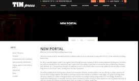 
							         New portal - TIM press								  
							    
