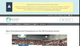 
							         New Procedures for Graduations at the RP Funding Center | Polk ...								  
							    