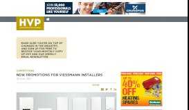 
							         New promotions for Viessmann installers - HVP Magazine								  
							    