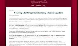 
							         New Property Management Company effective 6/23/2018 - Riviera Bella								  
							    