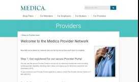 
							         New Provider - Medica								  
							    