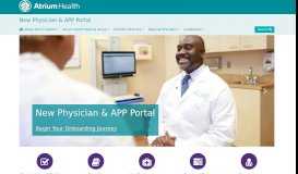 
							         New Provider Portal - Atrium Health								  
							    